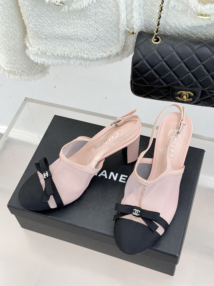最高級シャネルスーパーコピー CHANEL スリングバック シューズ ココマーク メッシュ & グログラン ピンク 2630977 シャネル サンダル 定価 - 画像 (9)