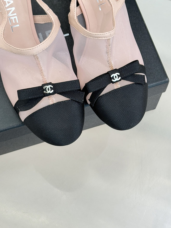 最高級シャネルスーパーコピー CHANEL スリングバック シューズ ココマーク メッシュ & グログラン ピンク 2630977 シャネル サンダル 定価 - 画像 (4)