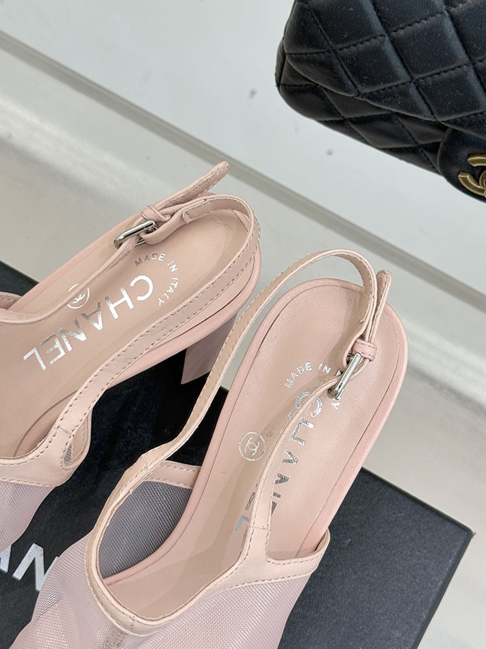 最高級シャネルスーパーコピー CHANEL スリングバック シューズ ココマーク メッシュ & グログラン ピンク 2630977 シャネル サンダル 定価 - 画像 (3)