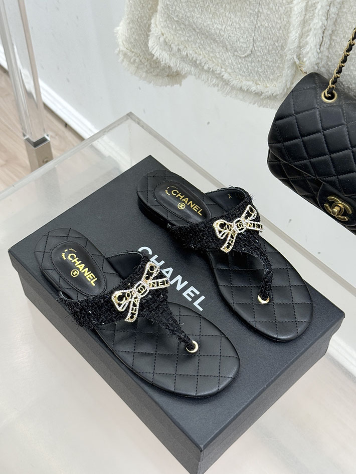 最高級シャネルスーパーコピー CHANEL 人気 ビーチサンダル ラムスキン 2026年春夏 新作 ブラック 2630982 シャネル 靴 サンダル - 画像 (8)