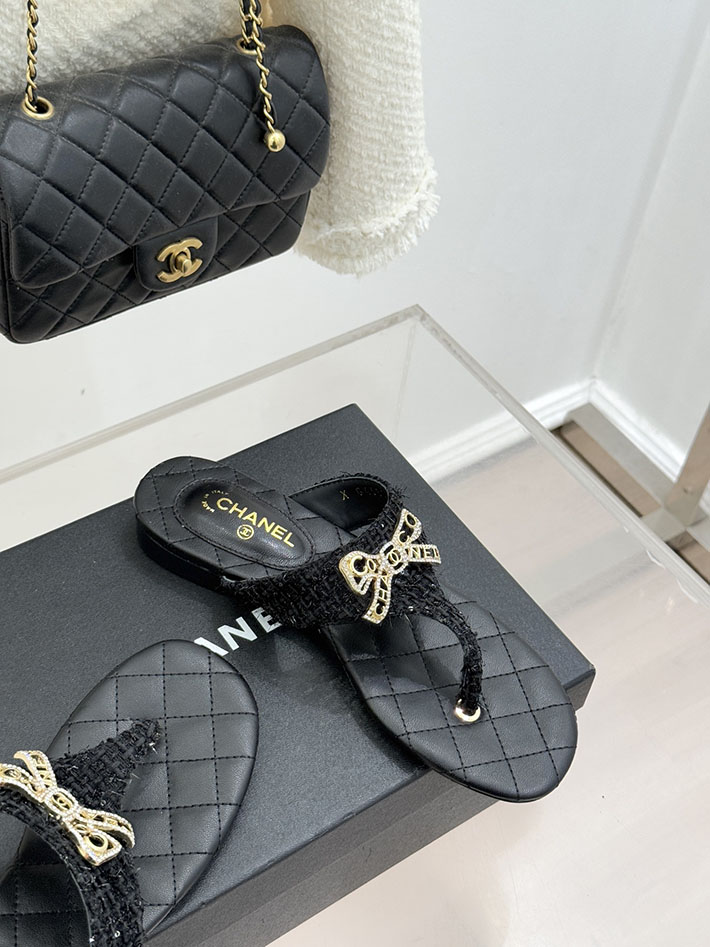 最高級シャネルスーパーコピー CHANEL 人気 ビーチサンダル ラムスキン 2026年春夏 新作 ブラック 2630982 シャネル 靴 サンダル - 画像 (6)