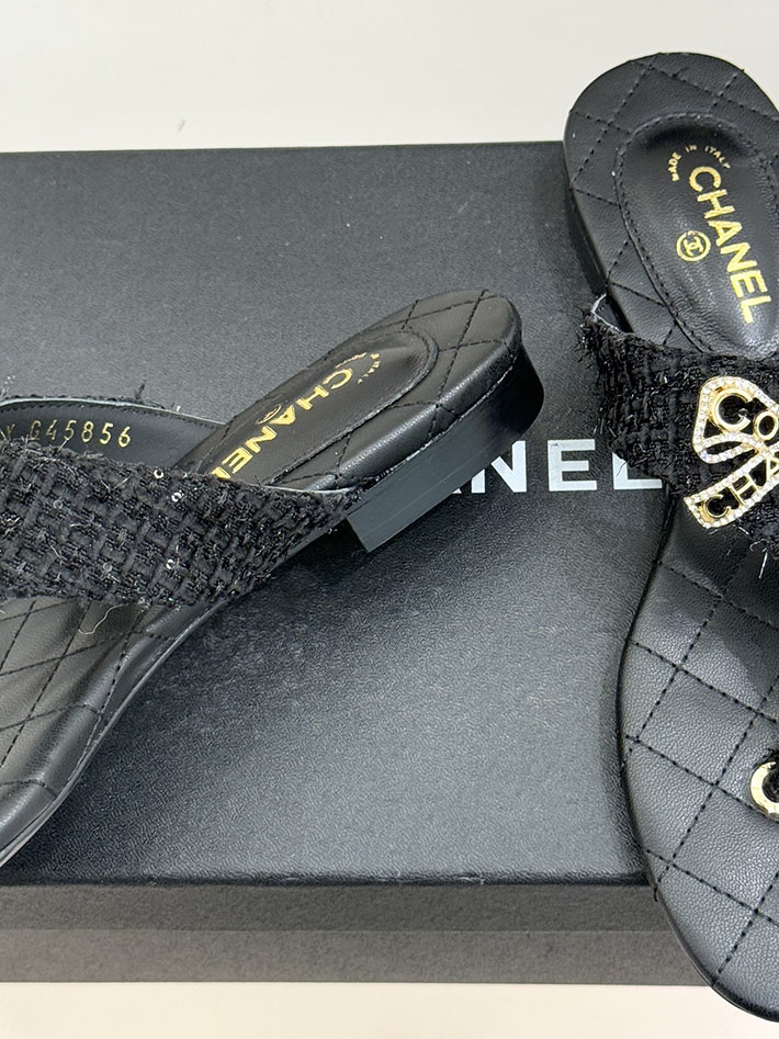 最高級シャネルスーパーコピー CHANEL 人気 ビーチサンダル ラムスキン 2026年春夏 新作 ブラック 2630982 シャネル 靴 サンダル - 画像 (5)