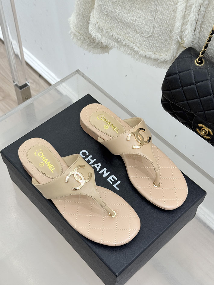 最高級シャネルスーパーコピー CHANEL ココマーク トングサンダル ラムスキン 2026年春夏 新作 ベージュ 2630985 シャネル 靴 レディース 人気 - 画像 (8)