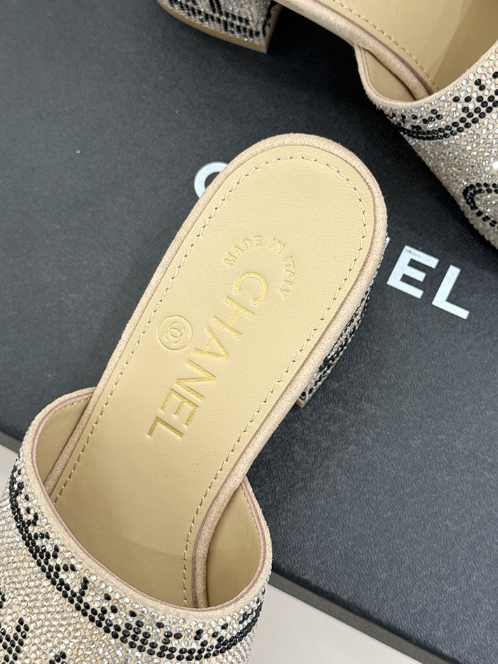 最高級シャネルスーパーコピー CHANEL ココマーク ミュール サンダル ストラス 2026年春夏 新作 ベージュ 2630990 シャネル サンダル レディース - 画像 (3)