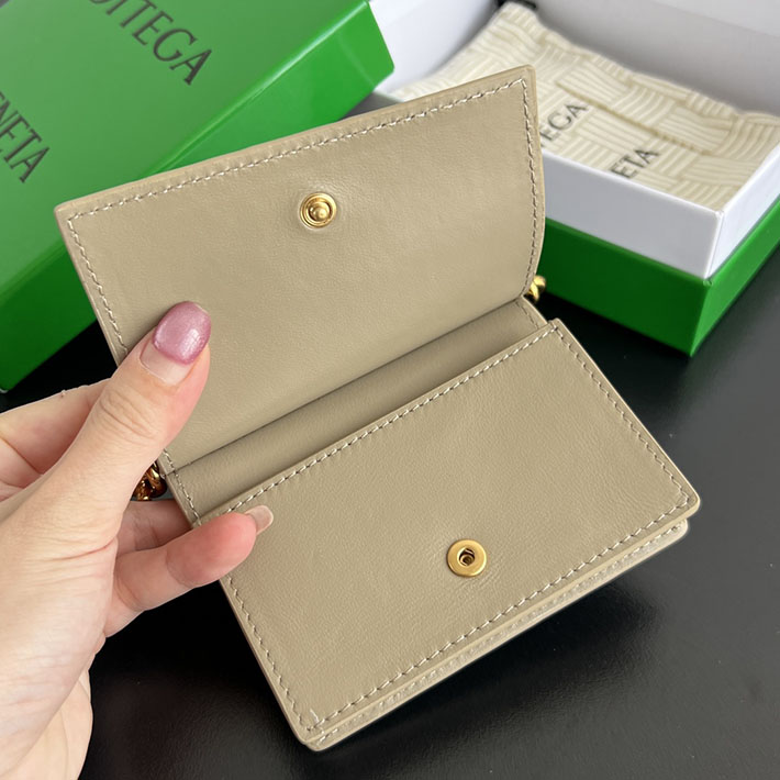 最高級ボッテガコピー Bottega Veneta ソルスティス ビジネスカードケース ポリッジ 810596V4R419776 ボッテガ カードケース 財布代わり - 画像 (5)