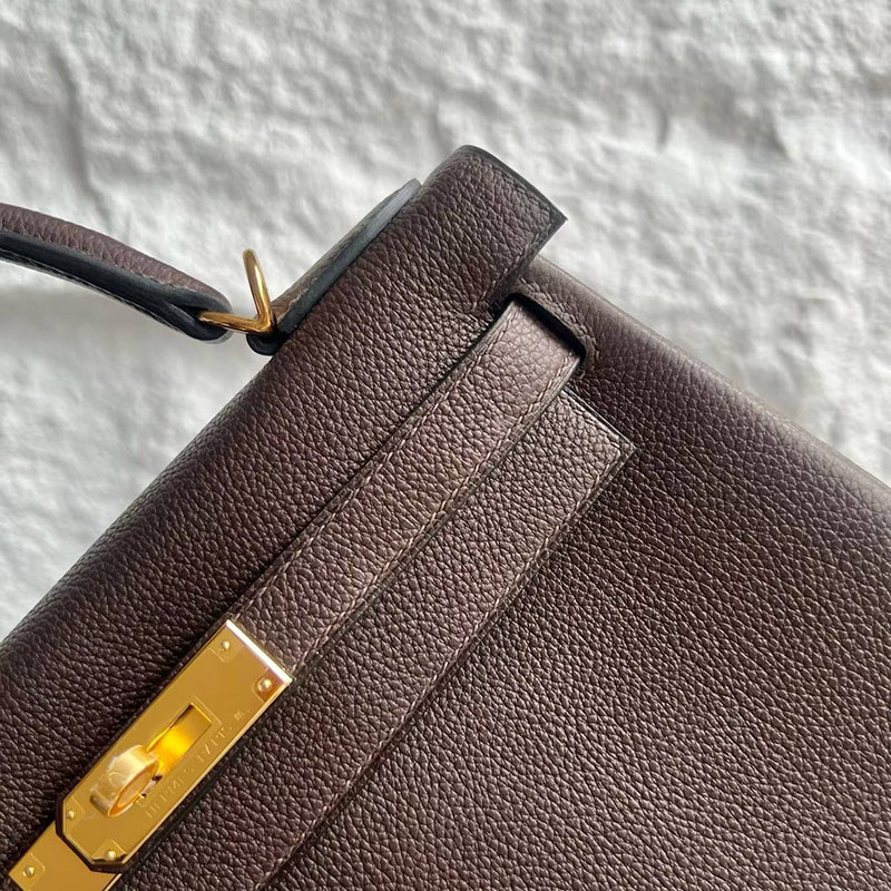 エルメス ケリー28の通販 HERMES ケリー28 内縫い エベンヌ トゴ ゴールド金具 H027630CC46 エルメス ケリー28 定価 - 画像 (9)