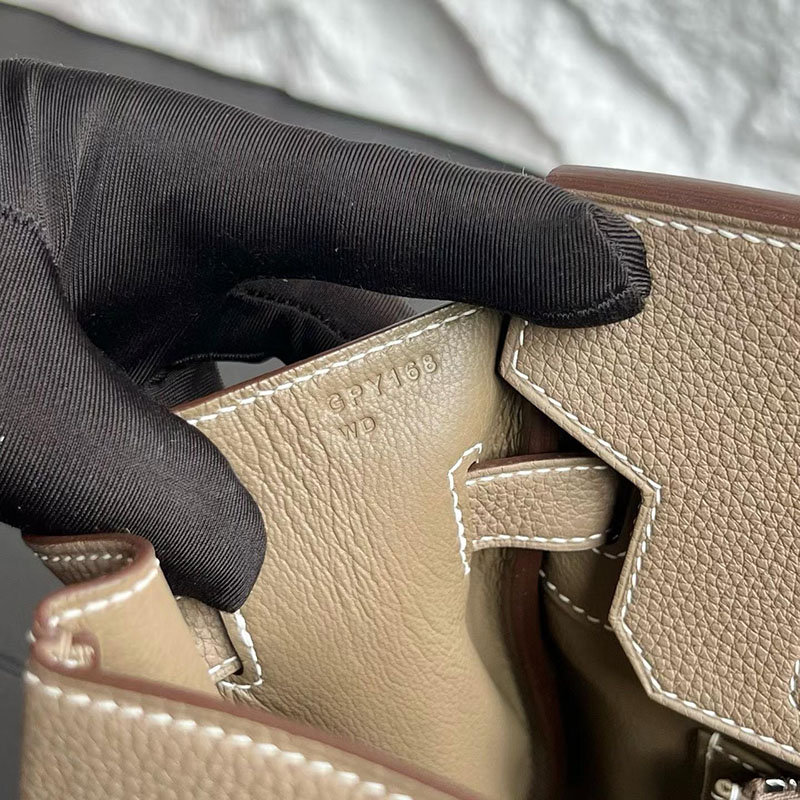 エルメス バーキン 30の通販 HERMES バーキン30 エトゥープ トゴ シルバー金具 H027633CK18 バーキン30 エトゥープ - 画像 (5)