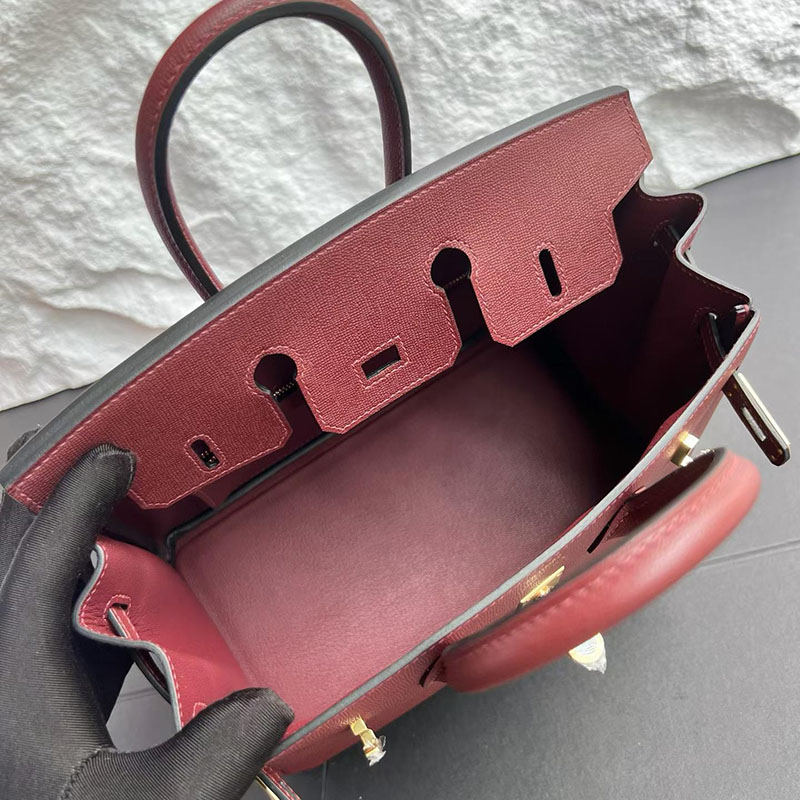 エルメス バーキン25の通販 HERMES バーキン25 ルージュアッシュ マダム ゴールド金具 H082301CC55 エルメスバーキンコピー - 画像 (3)