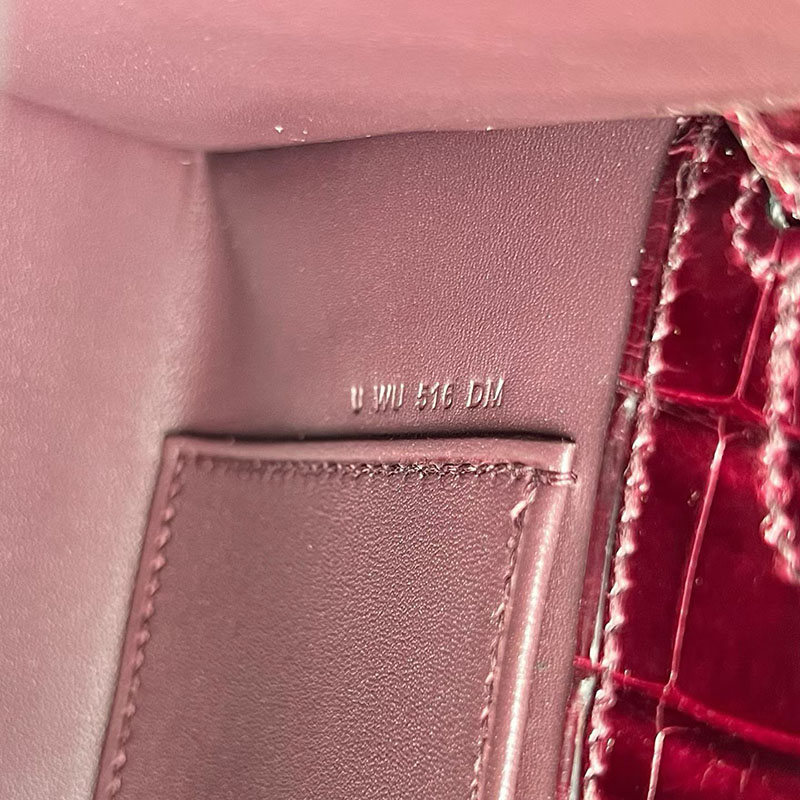 エルメス ポシェットケリーの通販 HERMES ポシェットケリー ボルドー クロコダイル シルバー金具 H061129CK57 エルメス クロコダイル バッグ - 画像 (5)