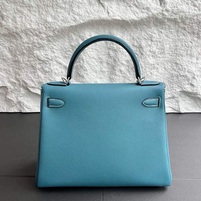 エルメス ケリー28の通販 HERMES ケリー28 内縫い ニューブルージーン トゴ シルバー金具 H027630CKD2 エルメス ケリー 28 トゴ - 画像 (8)