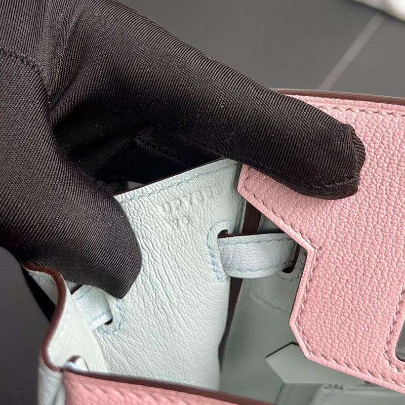 エルメス バーキン25の通販 HERMES バーキン25 ローズサクラ/ブルーブリュム シェブルミゾル シルバー金具 H041704CC3Q バーキン パーソナルオーダー 刻印 - 画像 (3)