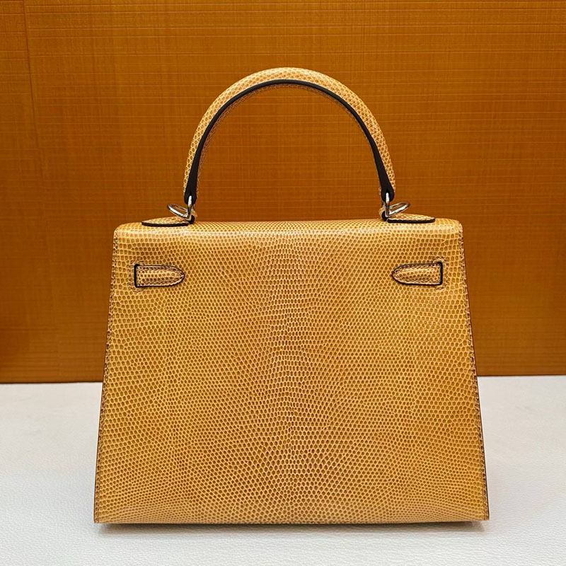 エルメス ケリー25の通販 HERMES ケリー25 外縫い セサミ リザード シルバー金具 H043003CK2S ケリー25 リザード - 画像 (8)