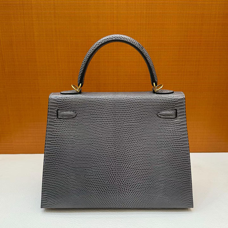 エルメス ケリー25の通販 HERMES ケリー25 外縫い グリスフォンセ リザード ゴールド金具 H043003CC84 ケリー 25 リザード - 画像 (8)