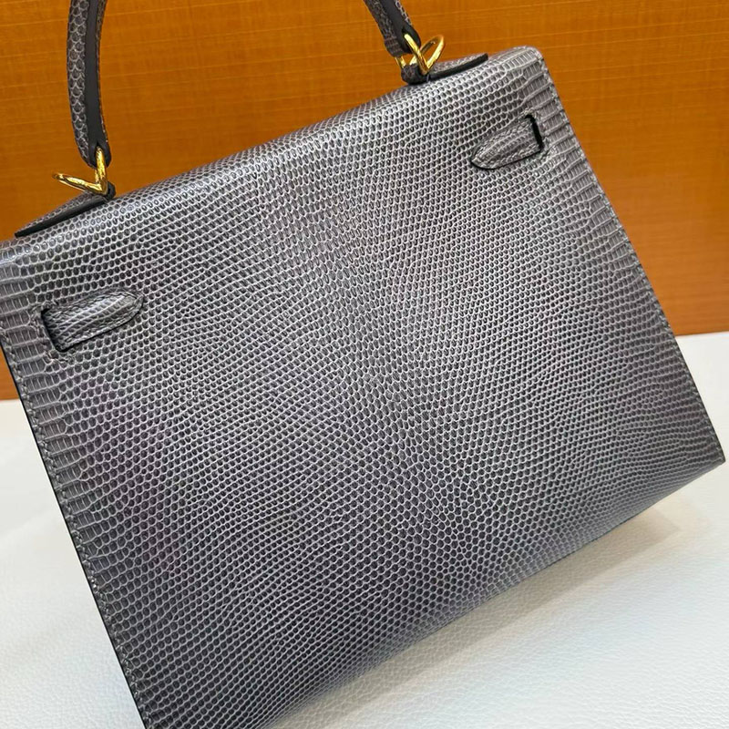 エルメス ケリー25の通販 HERMES ケリー25 外縫い グリスフォンセ リザード ゴールド金具 H043003CC84 ケリー 25 リザード - 画像 (7)