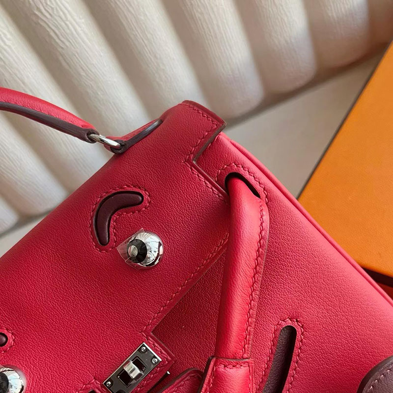 エルメス ケリードールの通販 HERMES ケリードール ルージュカザック/ルージュアッシュ スイフト シルバー金具 H085023CKQ5 ケリードール 風 - 画像 (9)