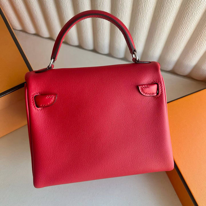 エルメス ケリードールの通販 HERMES ケリードール ルージュカザック/ルージュアッシュ スイフト シルバー金具 H085023CKQ5 ケリードール 風 - 画像 (8)