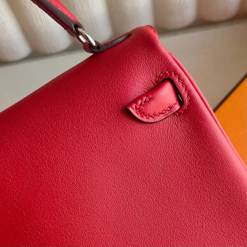 エルメス ケリードールの通販 HERMES ケリードール ルージュカザック/ルージュアッシュ スイフト シルバー金具 H085023CKQ5 ケリードール 風 - 画像 (7)