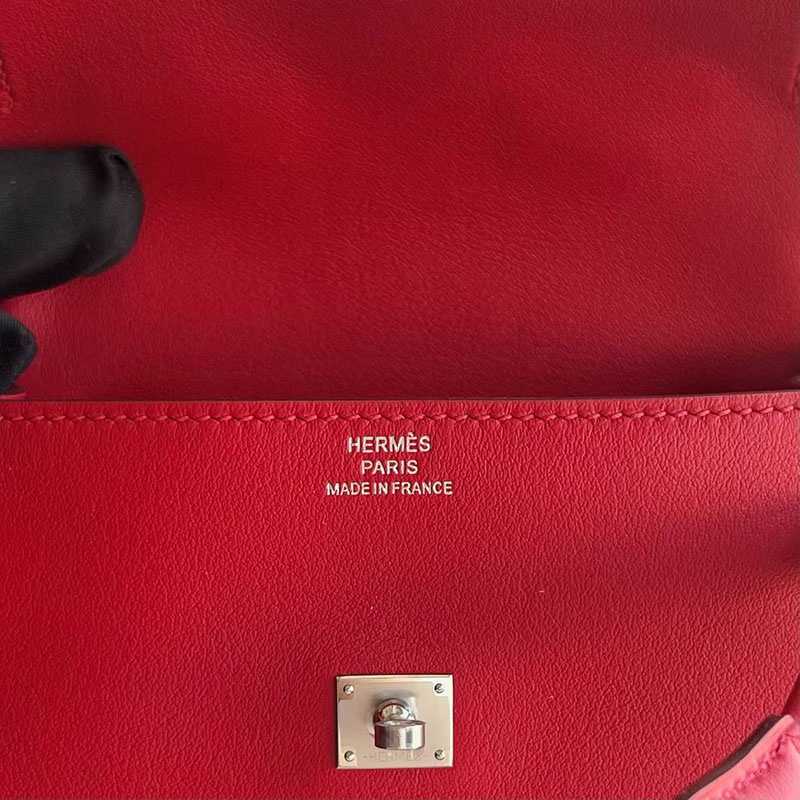 エルメス ケリードールの通販 HERMES ケリードール ルージュカザック/ルージュアッシュ スイフト シルバー金具 H085023CKQ5 ケリードール 風 - 画像 (2)