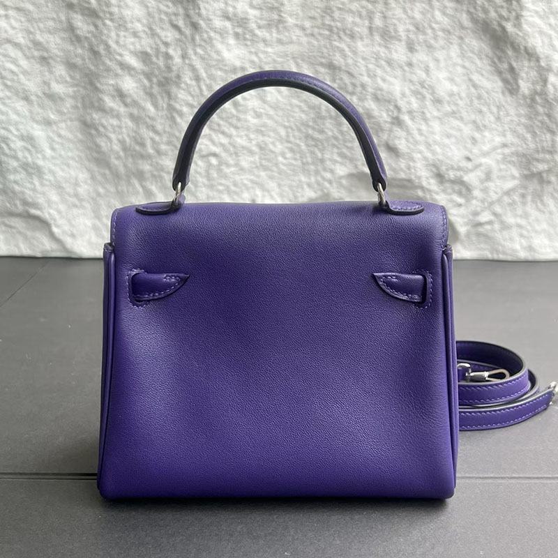 エルメス ケリードールの通販 HERMES ケリードール パープル/デュンヌ スイフト シルバー金具 H085023CKX3 ケリードール 値段 - 画像 (8)