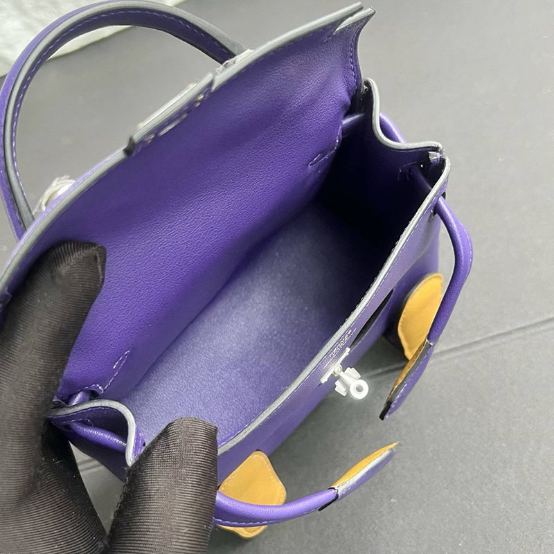 エルメス ケリードールの通販 HERMES ケリードール パープル/デュンヌ スイフト シルバー金具 H085023CKX3 ケリードール 値段 - 画像 (5)