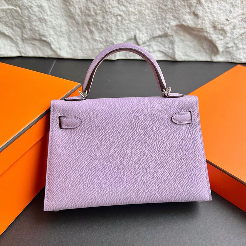 エルメス ケリーミニ2の通販 HERMES ケリーミニ2 外縫い ギモーヴ ヴォーエプソン シルバー金具 H071941CKX0 エルメス 2026 新色 - 画像 (8)