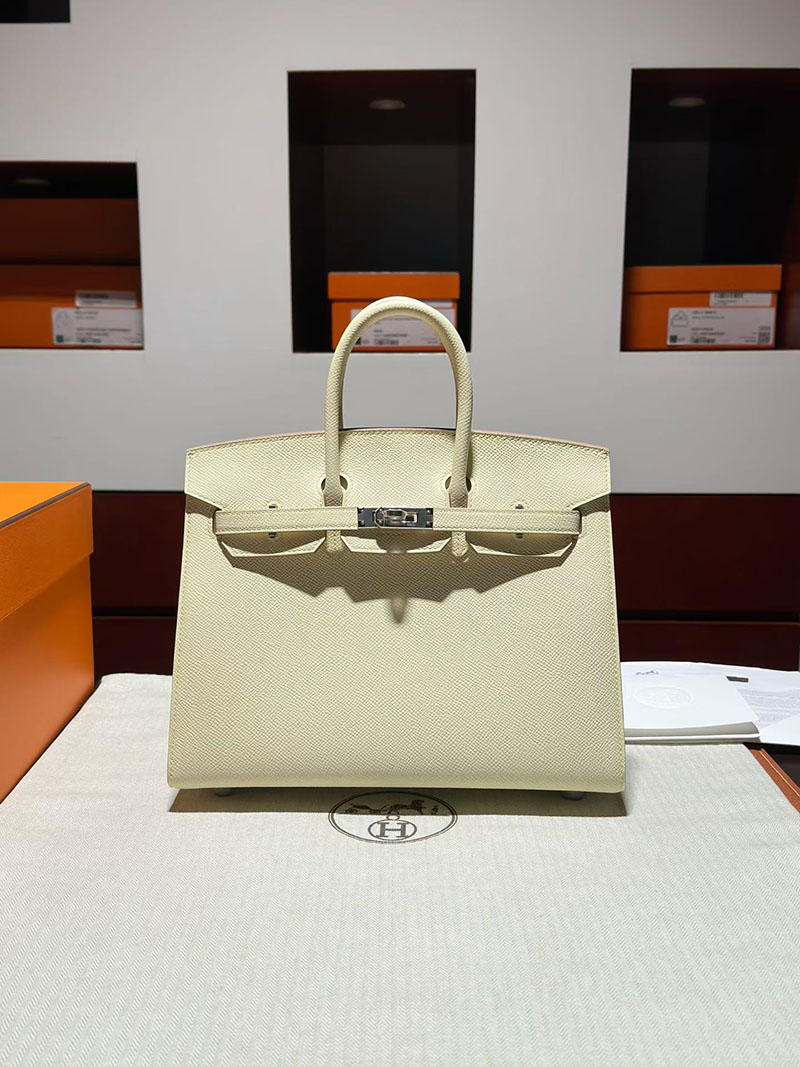 エルメス バーキン25の通販 HERMES バーキン25セリエ ジョーヌミルトン ヴォーエプソン シルバー金具 H082302CKI8 エルメス バーキン25 人気色 - 画像 (3)