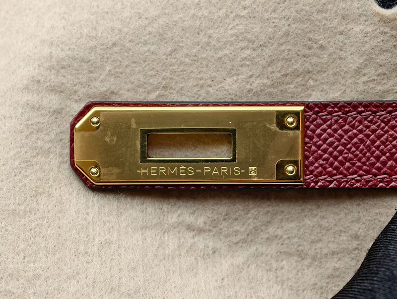 エルメス ケリー28の通販 HERMES ケリー28 外縫い ルージュアッシュ ヴォーエプソン ゴールド金具 H030186CC55 エルメス ケリー28 定価 - 画像 (7)