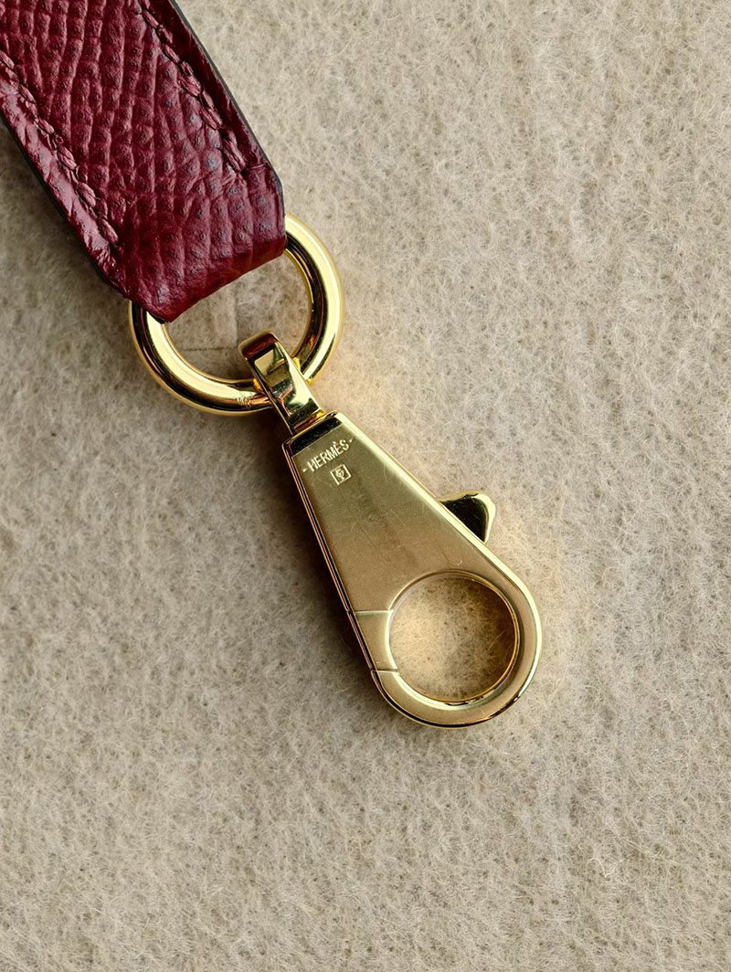 エルメス ケリー28の通販 HERMES ケリー28 外縫い ルージュアッシュ ヴォーエプソン ゴールド金具 H030186CC55 エルメス ケリー28 定価 - 画像 (6)