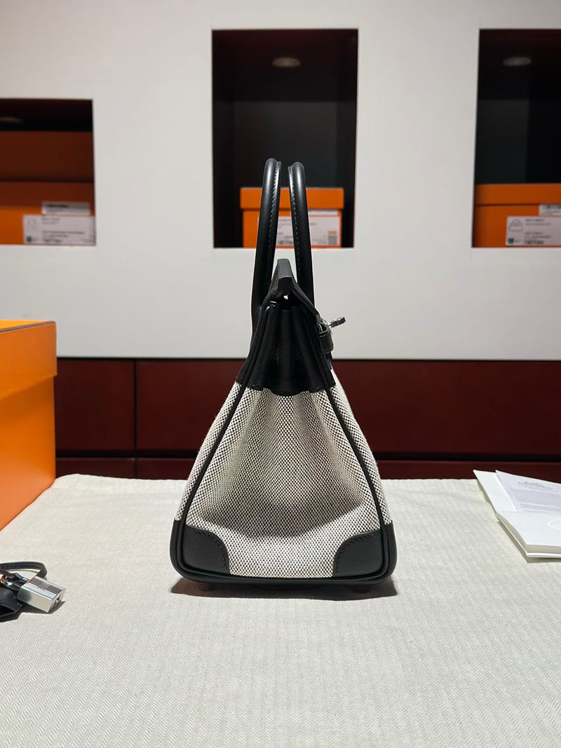エルメス バーキン25の通販 HERMES バーキン25 黒 ブラック トワルアッシュ/スイフト シルバー金具 2633058 バーキン25 黒 定価 - 画像 (8)