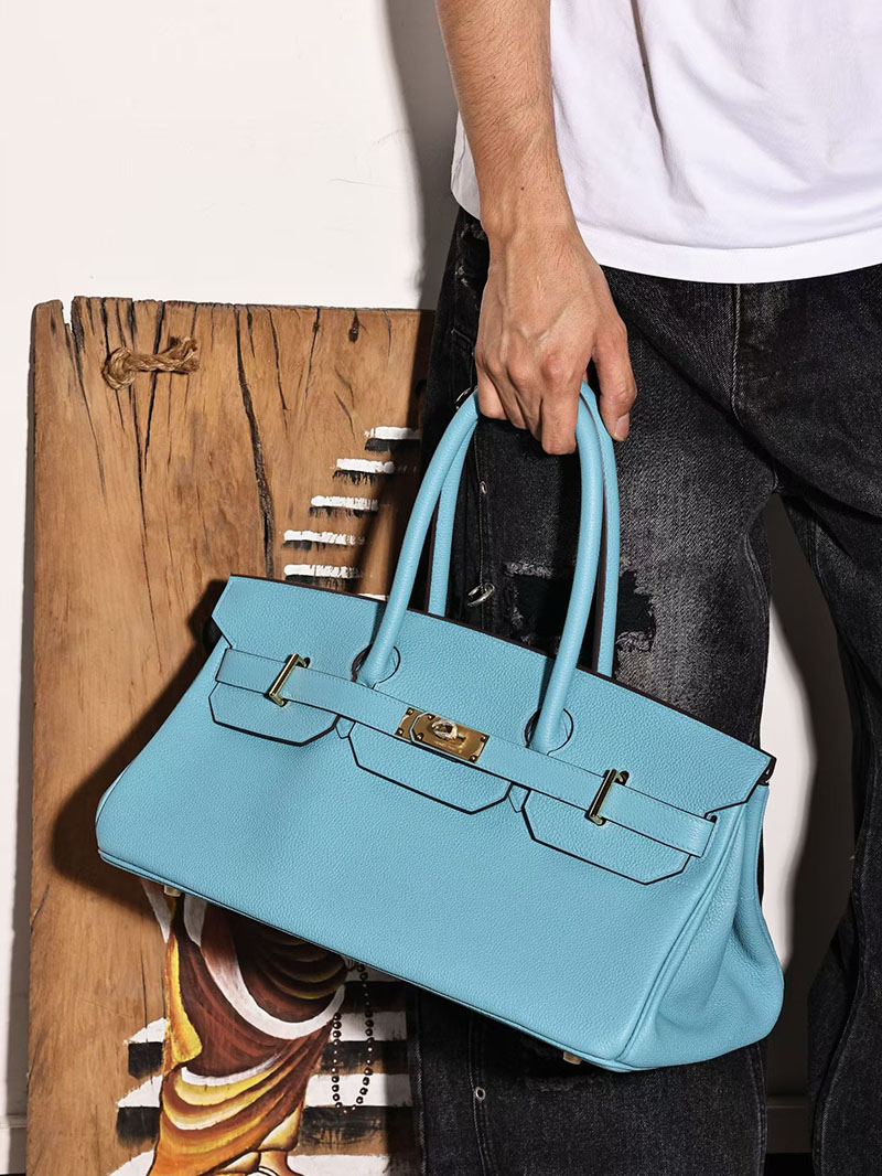 エルメス ショルダーバーキン42の通販 HERMES ショルダーバーキン42 ブルードノール トゴ ゴールド金具 H044160CCP3 ショルダーバーキン42 - 画像 (8)