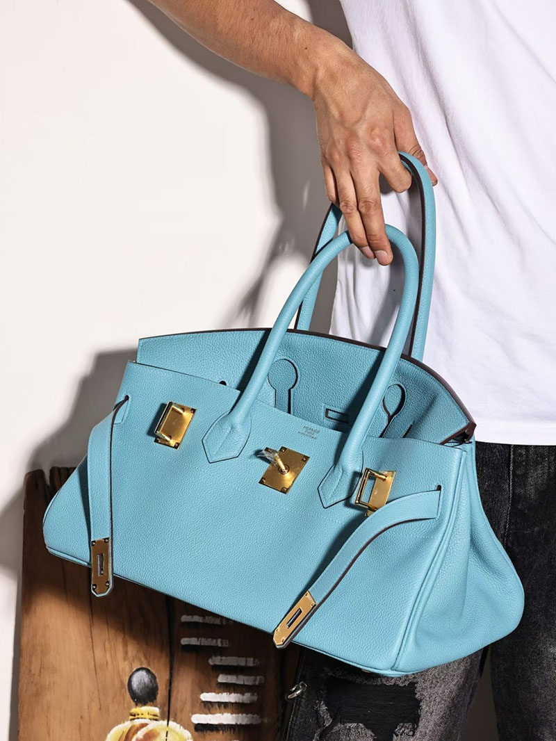 エルメス ショルダーバーキン42の通販 HERMES ショルダーバーキン42 ブルードノール トゴ ゴールド金具 H044160CCP3 ショルダーバーキン42 - 画像 (4)
