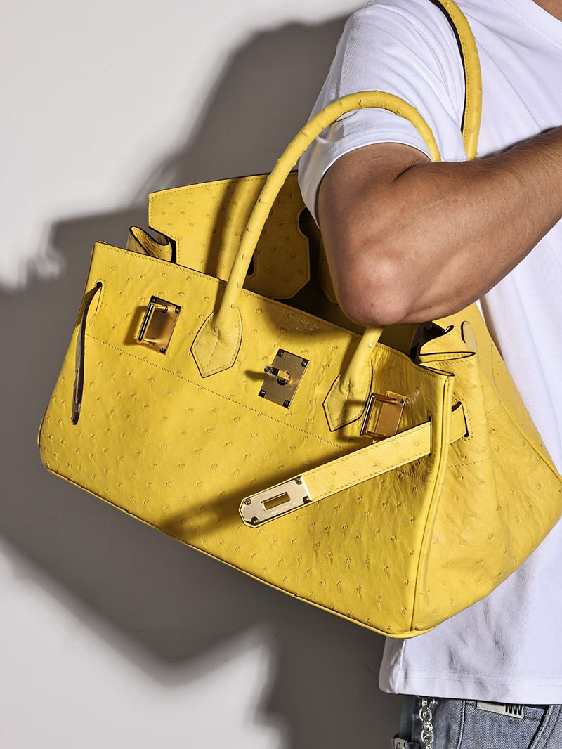 エルメス ショルダーバーキン42の通販 HERMES ショルダーバーキン42 ライム オーストリッチ ゴールド金具 H044163CC9R ショルダーバーキン 定価 - 画像 (7)