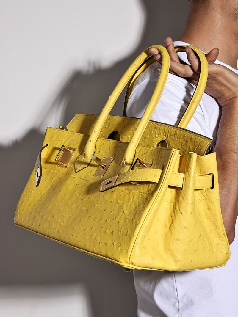 エルメス ショルダーバーキン42の通販 HERMES ショルダーバーキン42 ライム オーストリッチ ゴールド金具 H044163CC9R ショルダーバーキン 定価 - 画像 (6)