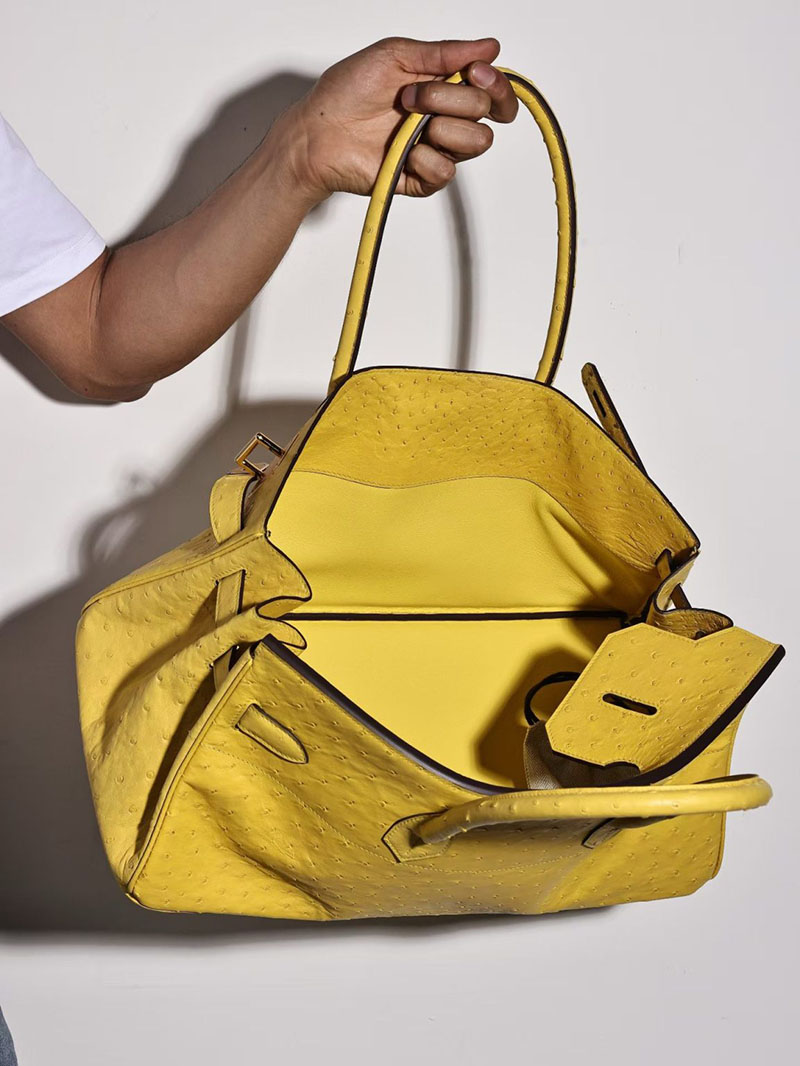 エルメス ショルダーバーキン42の通販 HERMES ショルダーバーキン42 ライム オーストリッチ ゴールド金具 H044163CC9R ショルダーバーキン 定価 - 画像 (5)