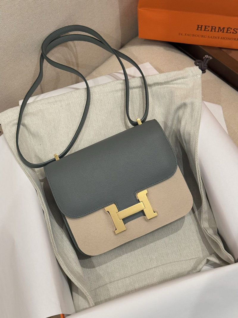 エルメス コンスタンスの通販 HERMES コンスタンス3 ミニ ヴェールフォンセ ヴォーエプソン ゴールド金具 H056341CC67 エルメス コンスタンス ミニ 定価 - 画像 (5)