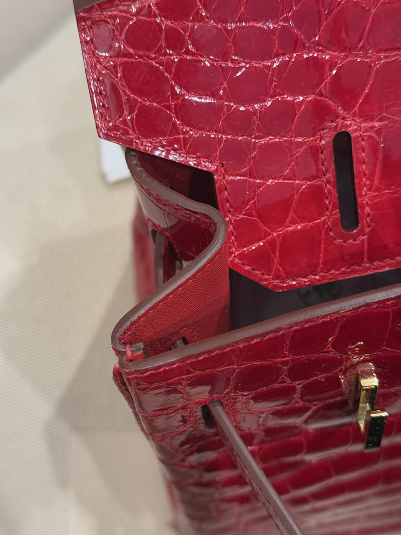 エルメス バーキン 25の通販 HERMES バーキン25 ブレイズ クロコダイル ニロティカス ゴールド金具 H043954CC95 バーキン25 クロコ 定価 - 画像 (8)