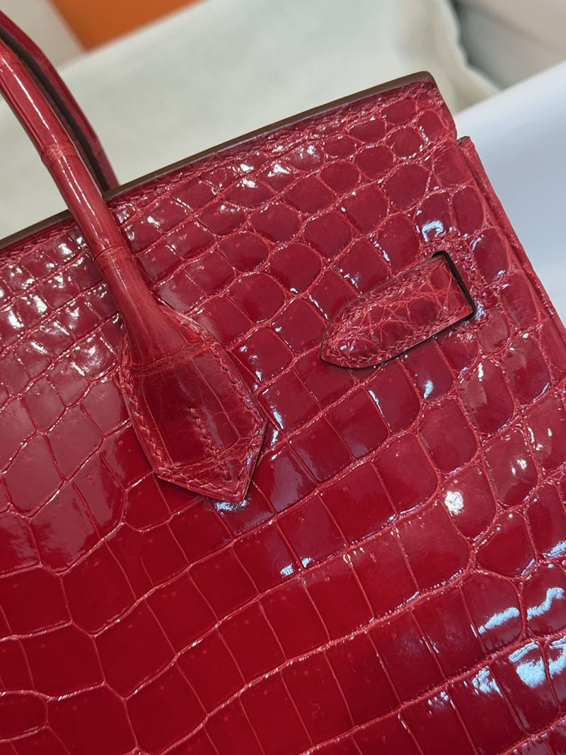 エルメス バーキン 25の通販 HERMES バーキン25 ブレイズ クロコダイル ニロティカス ゴールド金具 H043954CC95 バーキン25 クロコ 定価 - 画像 (6)