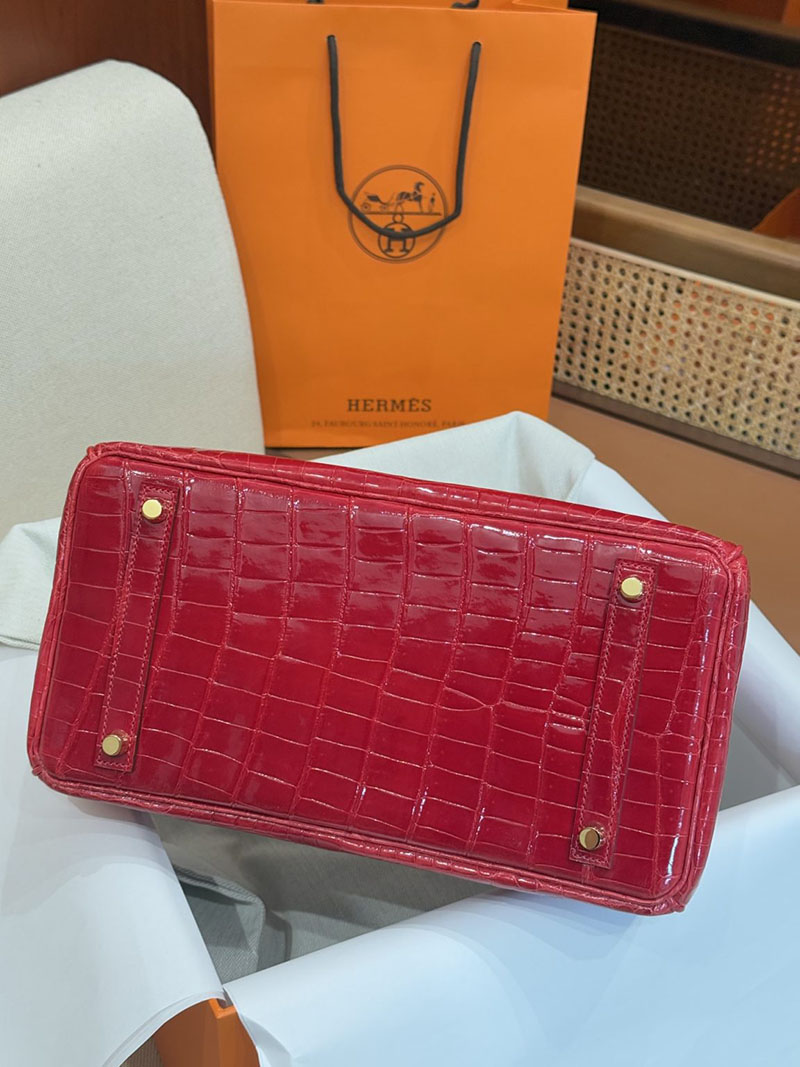 エルメス バーキン 25の通販 HERMES バーキン25 ブレイズ クロコダイル ニロティカス ゴールド金具 H043954CC95 バーキン25 クロコ 定価 - 画像 (5)