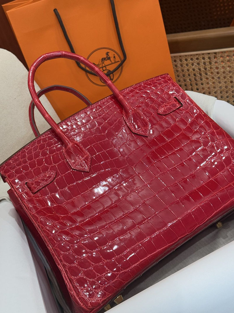 エルメス バーキン 25の通販 HERMES バーキン25 ブレイズ クロコダイル ニロティカス ゴールド金具 H043954CC95 バーキン25 クロコ 定価 - 画像 (4)