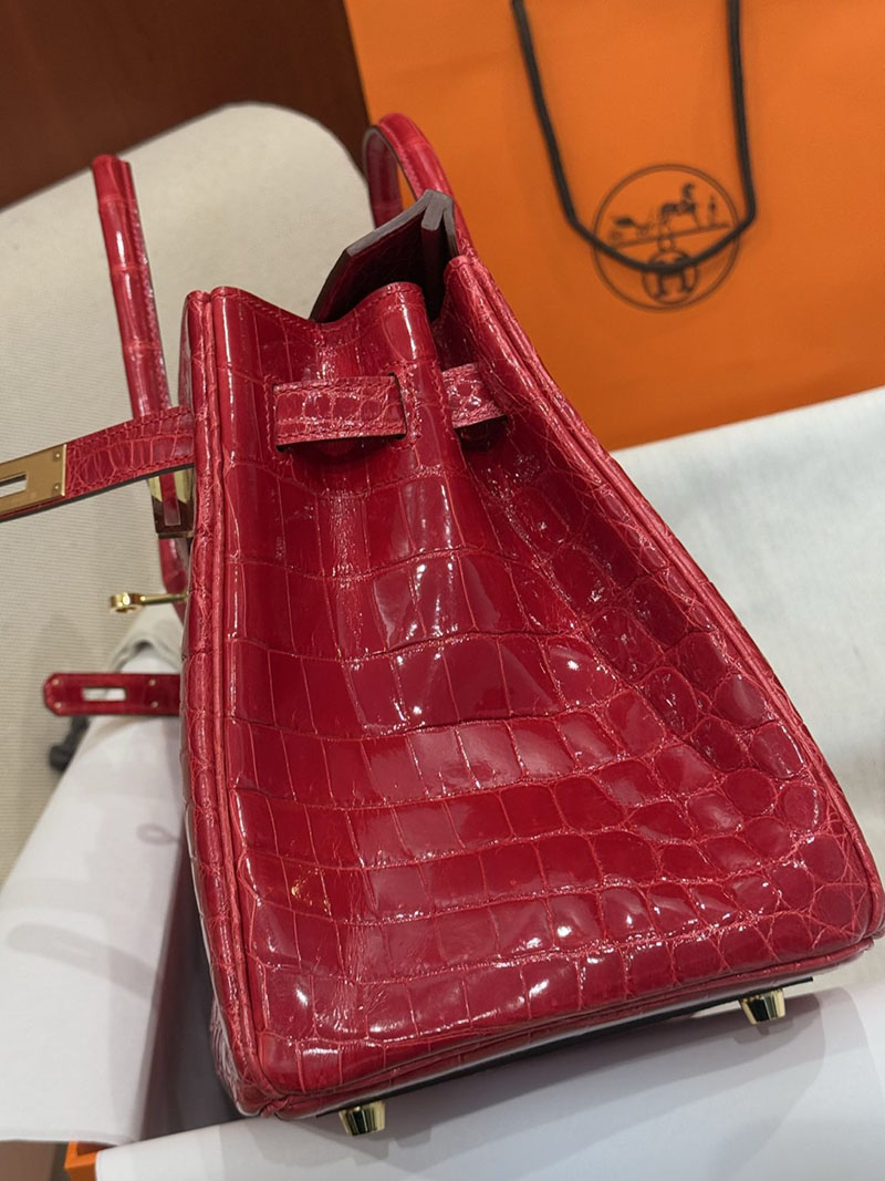 エルメス バーキン 25の通販 HERMES バーキン25 ブレイズ クロコダイル ニロティカス ゴールド金具 H043954CC95 バーキン25 クロコ 定価 - 画像 (12)
