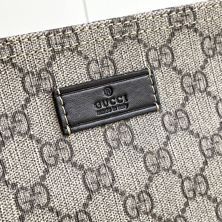 グッチ直営アウトレット店 GUCCI GGインプリメ クロスボディ ショルダーバッグ 斜め掛け マチなし PVC ベージュ&ブラウン 2632158 グッチ ビジネスバッグ アウトレット - 画像 (9)