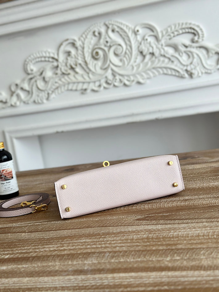 エルメス ミニケリーの定価 HERMES ケリーミニ2 モーヴペール ヴォーエプソン ゴールド金具 H073663CC09 エルメス バッグ レディース - 画像 (7)