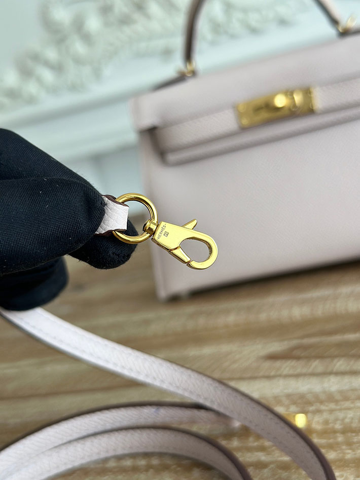 エルメス ミニケリーの定価 HERMES ケリーミニ2 モーヴペール ヴォーエプソン ゴールド金具 H073663CC09 エルメス バッグ レディース - 画像 (3)
