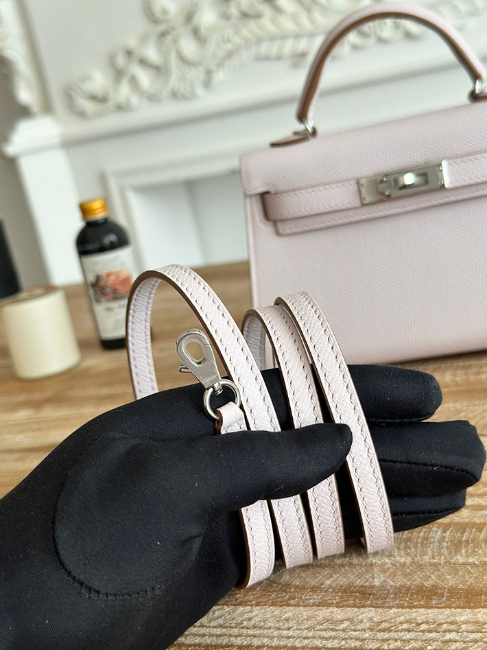エルメス ミニケリーの定価 HERMES ケリーミニ2 モーヴペール ヴォーエプソン シルバー金具 H073663CK09 エルメス バッグ人気ランキング - 画像 (4)