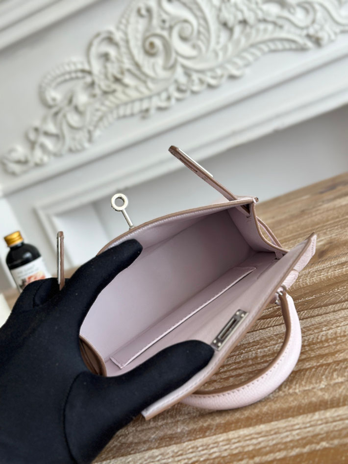 エルメス ミニケリーの定価 HERMES ケリーミニ2 モーヴペール ヴォーエプソン シルバー金具 H073663CK09 エルメス バッグ人気ランキング - 画像 (3)