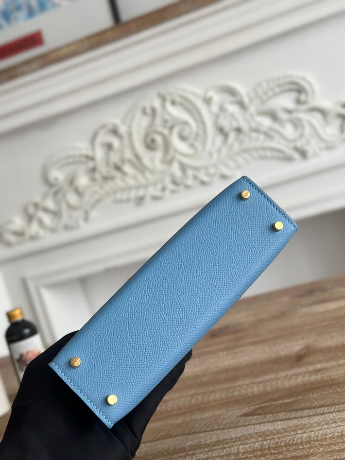 エルメス ミニケリーの定価 HERMES ケリーミニ2 シエル ヴォーエプソン ゴールド金具 H073663CC7G エルメス ショルダーバッグ 種類 - 画像 (7)