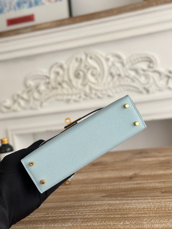 エルメス ミニケリーの定価 HERMES ケリーミニ2 アズール ヴォーエプソン ゴールド金具 H073663CC7R エルメス ショルダーバッグ 新作 - 画像 (7)