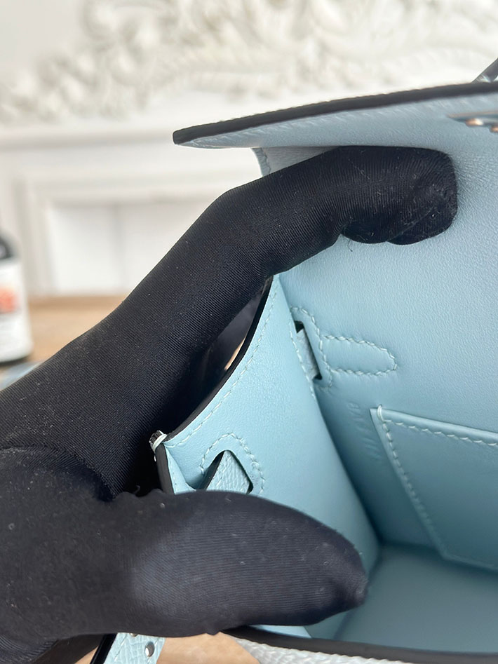 エルメス ミニケリーの定価 HERMES ケリーミニ2 アズール ヴォーエプソン シルバー金具 H073663CK7R レディース エルメス ショルダーバッグ - 画像 (2)