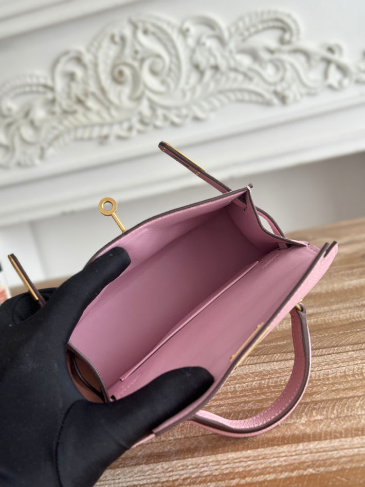 エルメス ミニケリーの定価 HERMES ケリーミニ2 モーヴシルベストル ヴォーエプソン ゴールド金具 H073663CCX9 エルメス ショルダーバッグ 公式 - 画像 (3)
