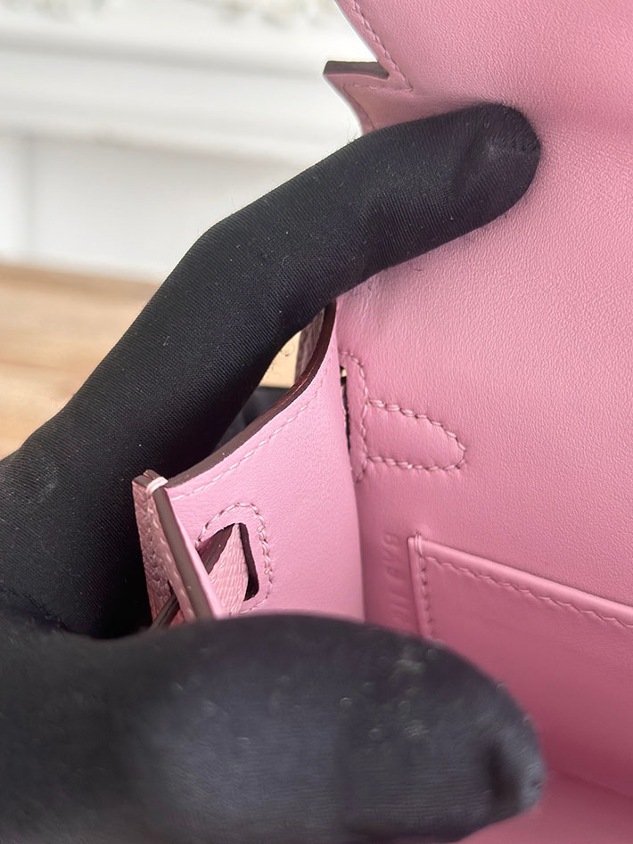 エルメス ミニケリーの定価 HERMES ケリーミニ2 モーヴシルベストル ヴォーエプソン ゴールド金具 H073663CCX9 エルメス ショルダーバッグ 公式 - 画像 (2)